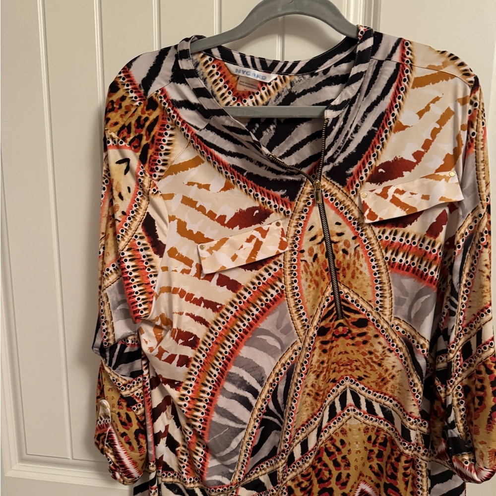 Animal print tunic size XL